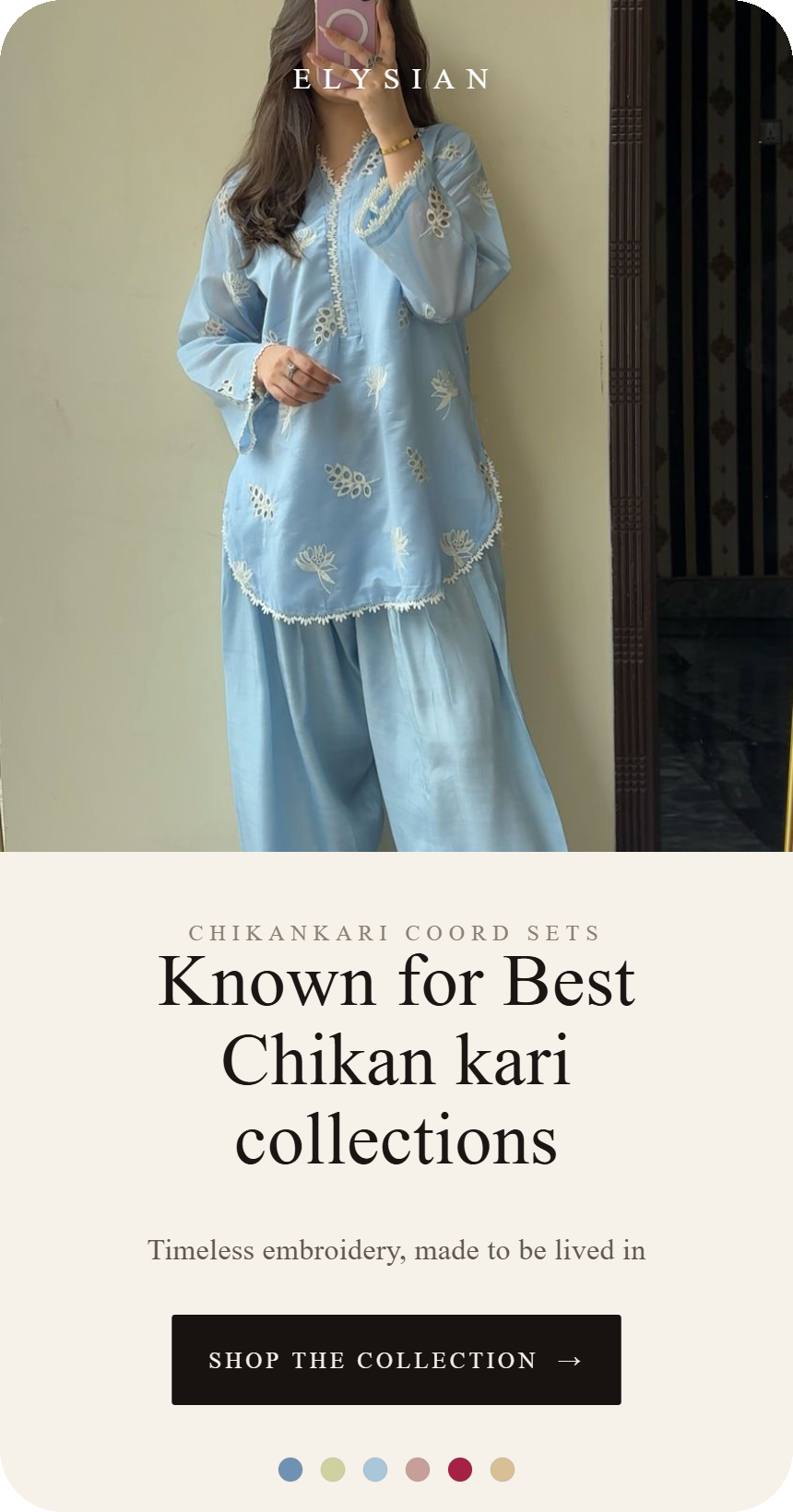 Elysian — Known for best Chikankari collections
