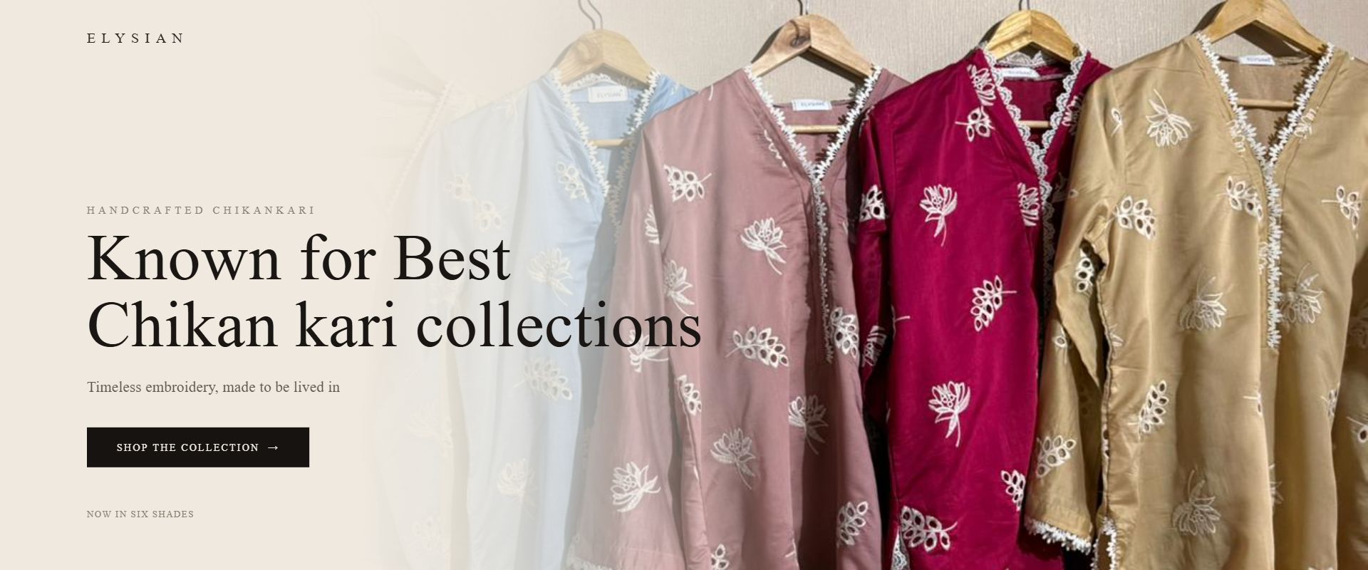 Elysian — Known for best Chikankari collections