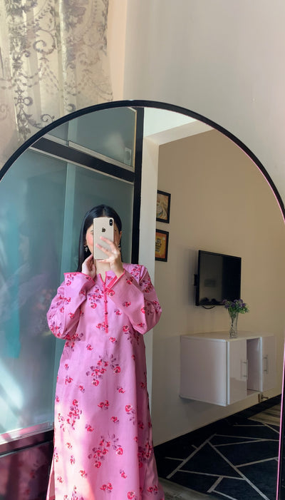 Soft Blush Co-Ord Set Pastel Pink 2-Piece Floral Suit for Women