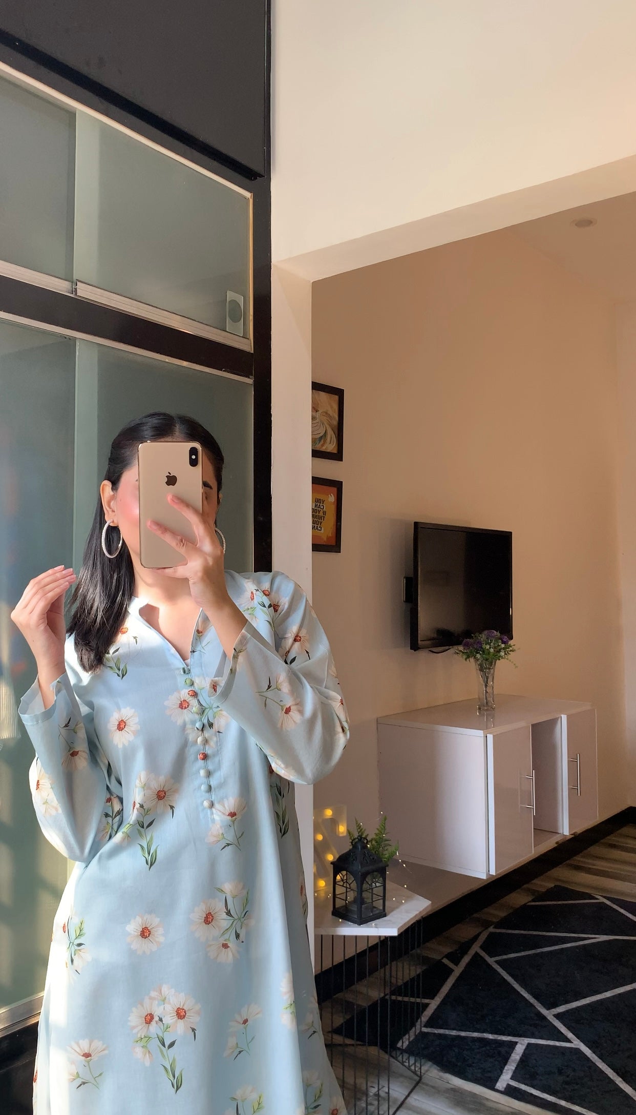 Sunflower Glow Lawn Suit Gray Shalwar Kameez with Sunflower Print for Women